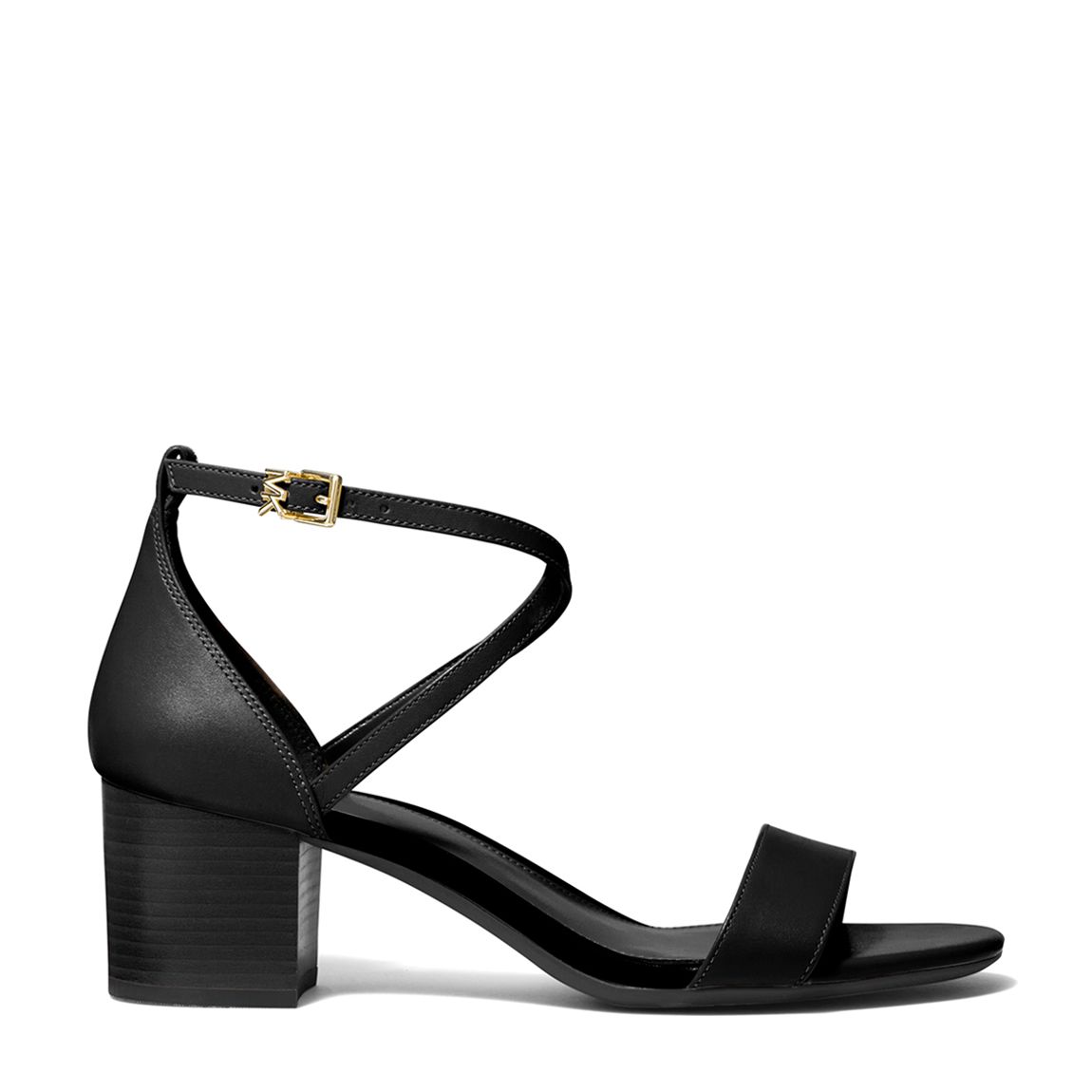 Black Serena Flex Heeled Sandal main product photo