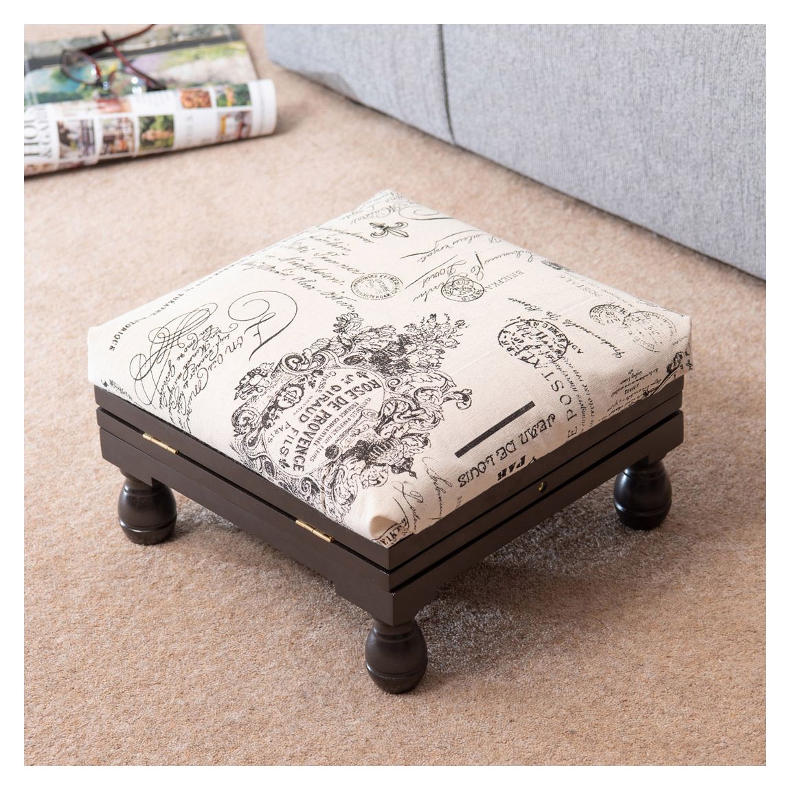 3 Position Footstool - Mahogany main product photo