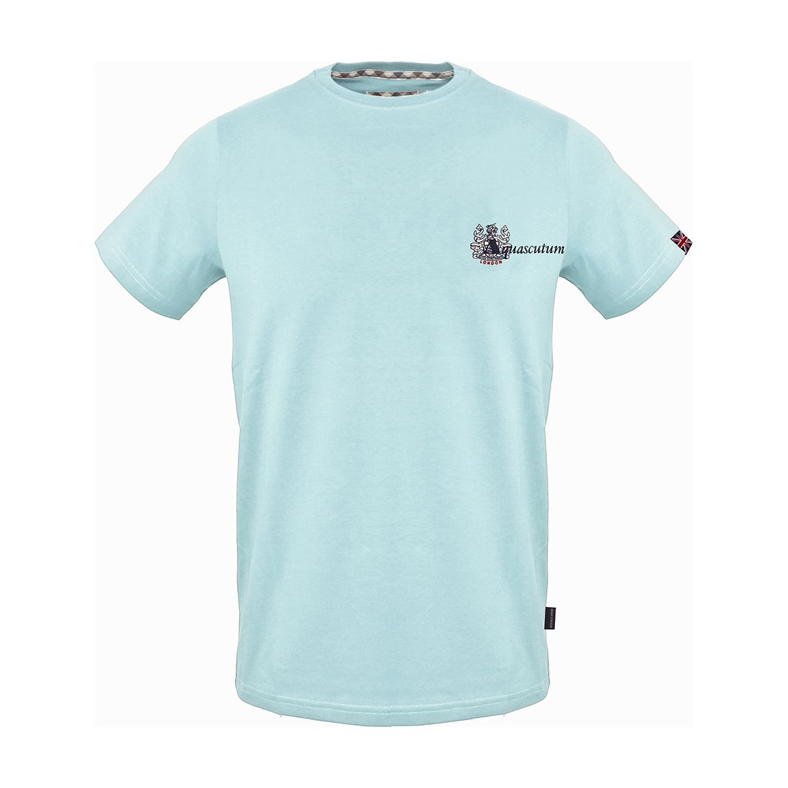 Sky Blue Small Branded Cotton T-Shirt main product photo