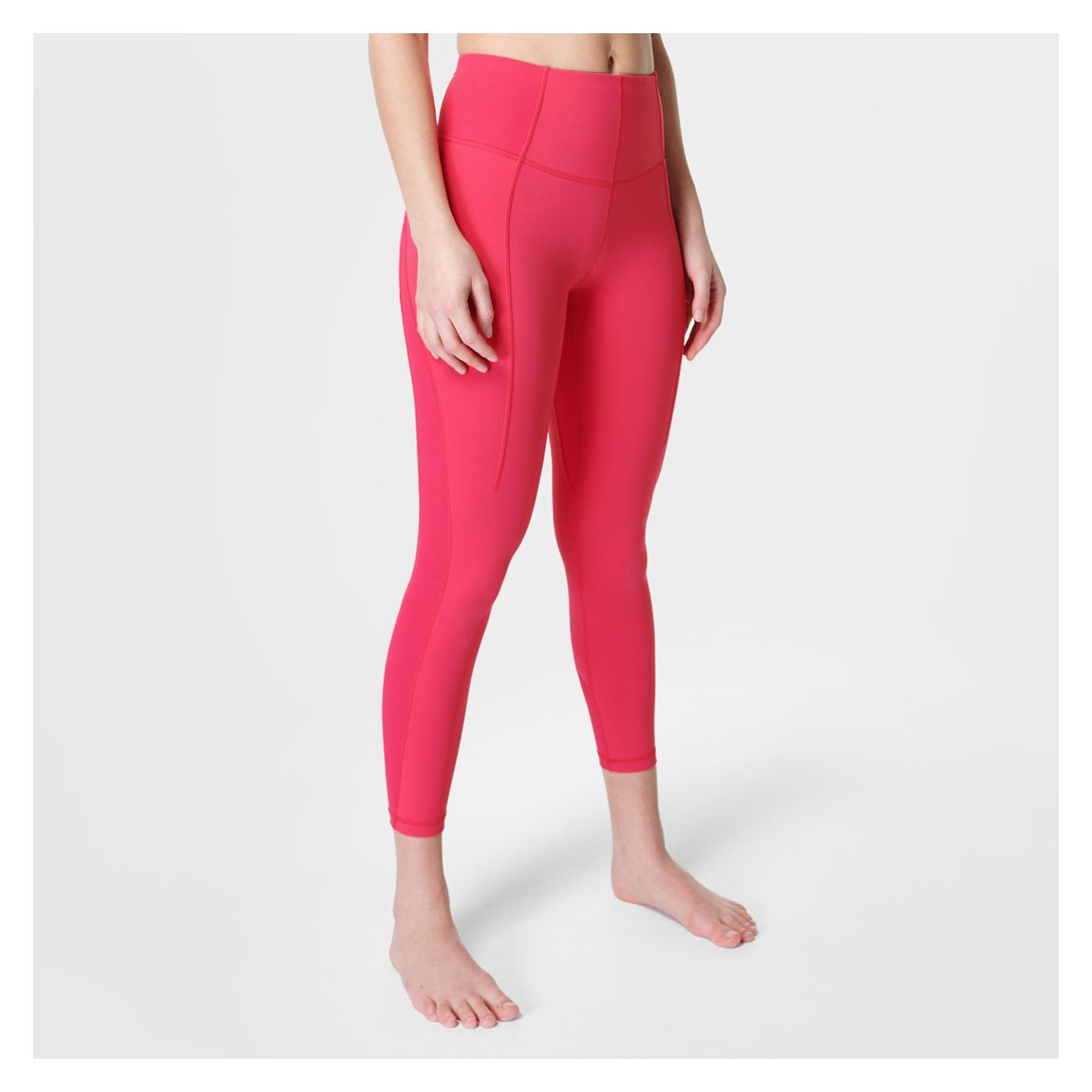 Pink Super Soft Flow 7/8 Yoga Leggings main product photo