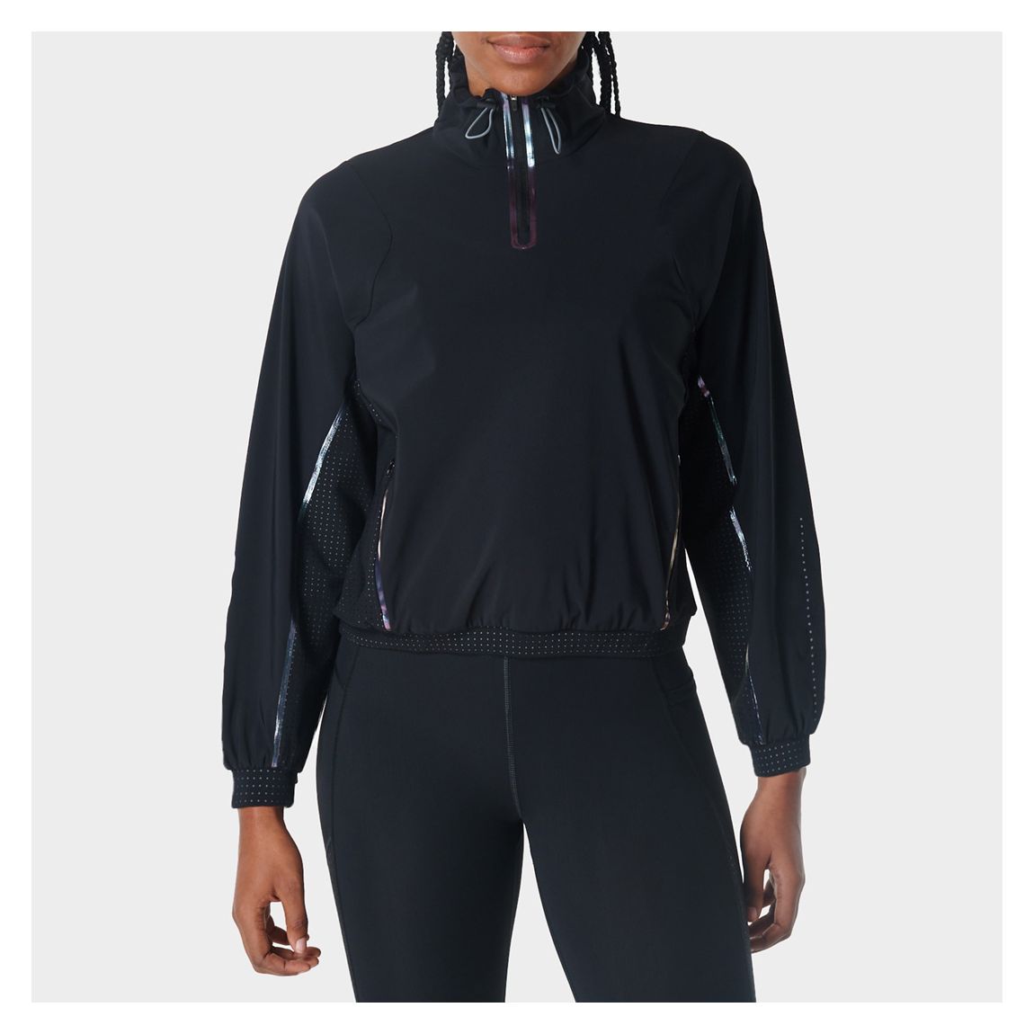 BLACK Zero Gravity Run Half Zip - Black main product photo