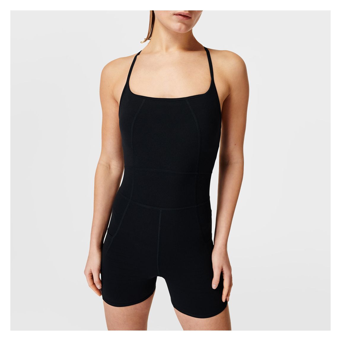 BLACK Super Soft Short Bodysuit - Black main product photo