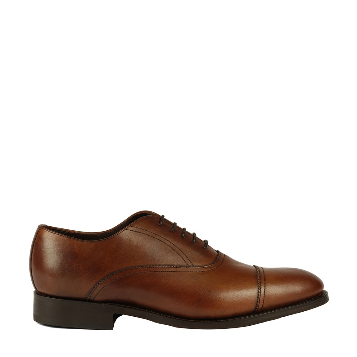 Dark Brown Leather Derby Shoes main product photo