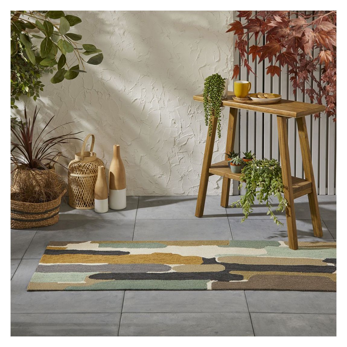 Trattino 444804 60x200cm Indoor/Outdoor Runner Rug, Sea Glass main product photo