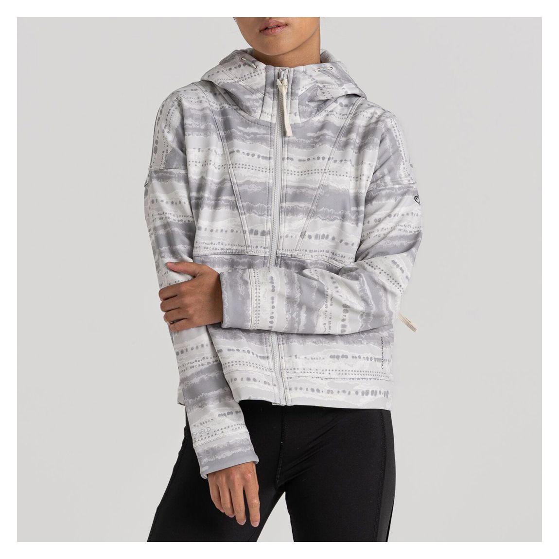 Grey Tyra Hooded Jacket main product photo