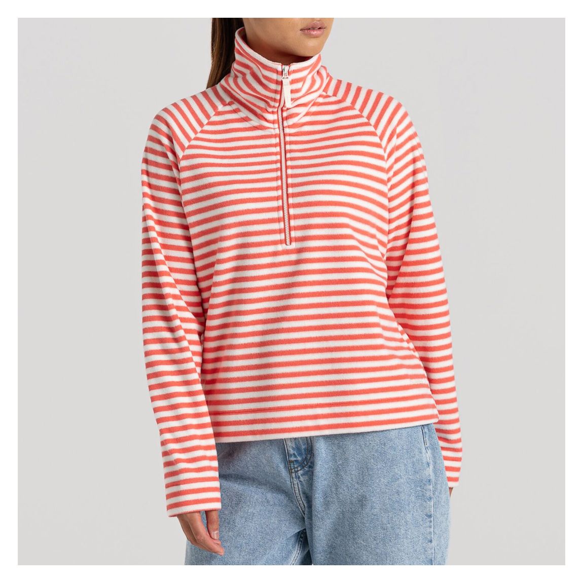 Orange Melina Half Zip Fleece main product photo