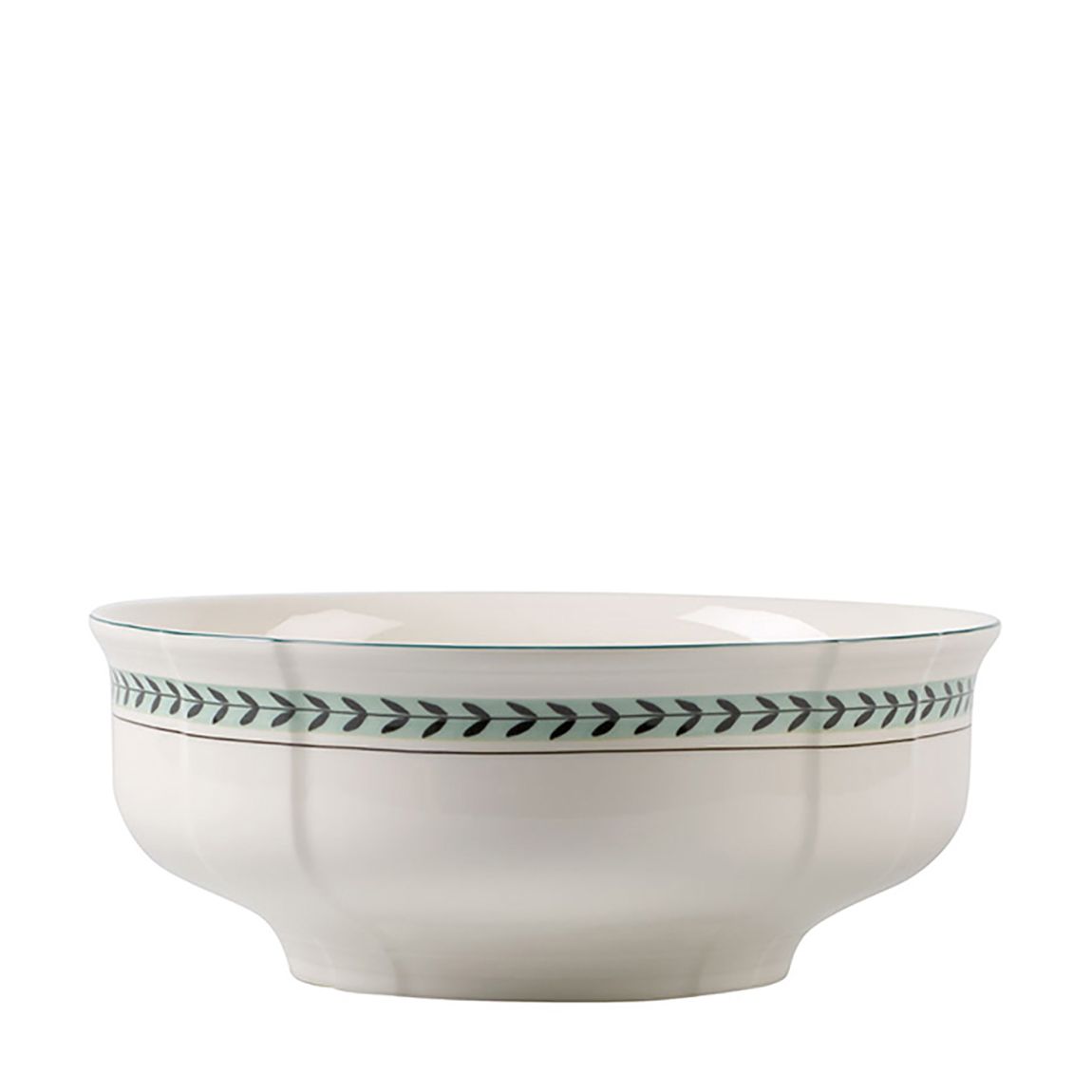 French Garden Green Line Round Bowl 25cm main product photo