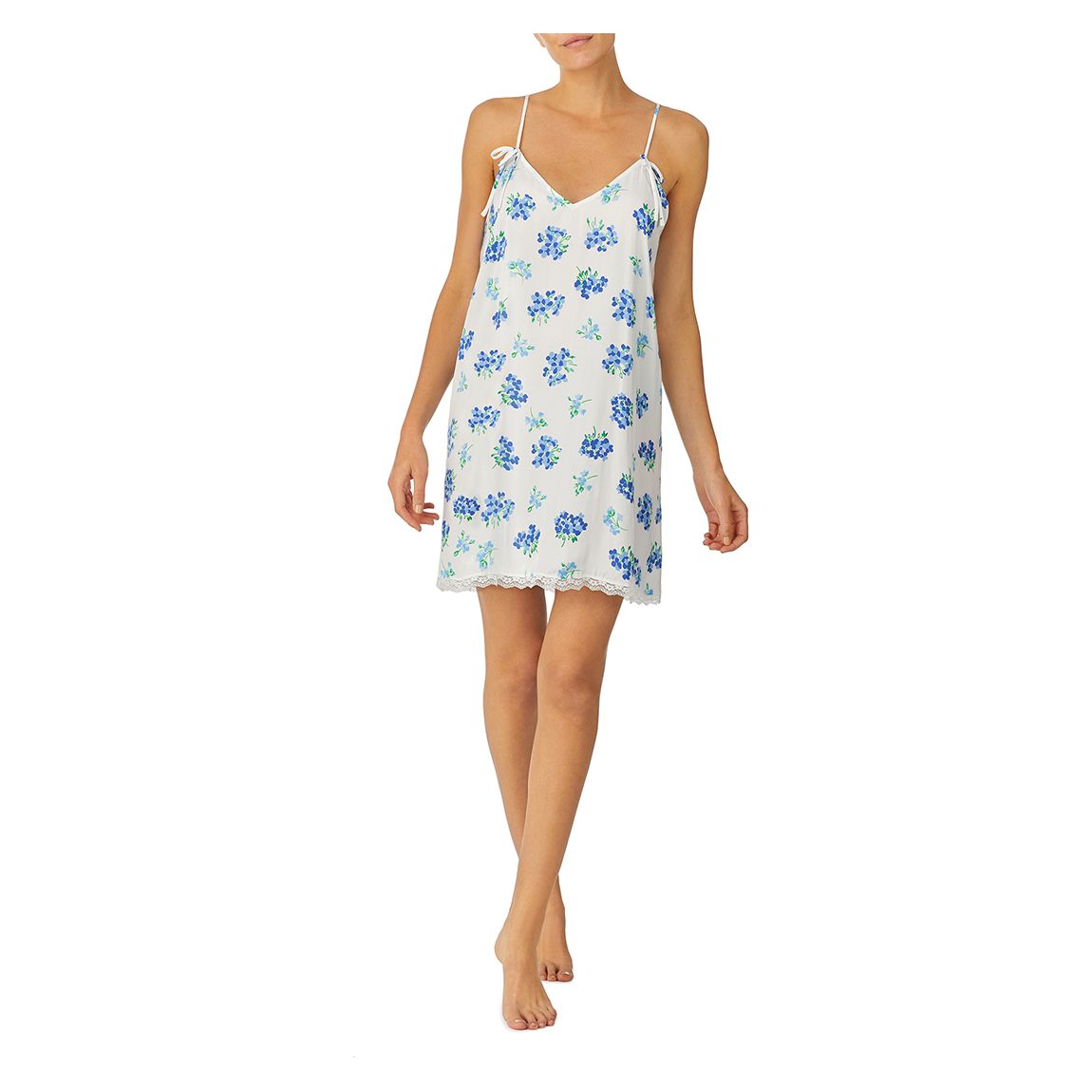 Blue Floral Nightgown main product photo