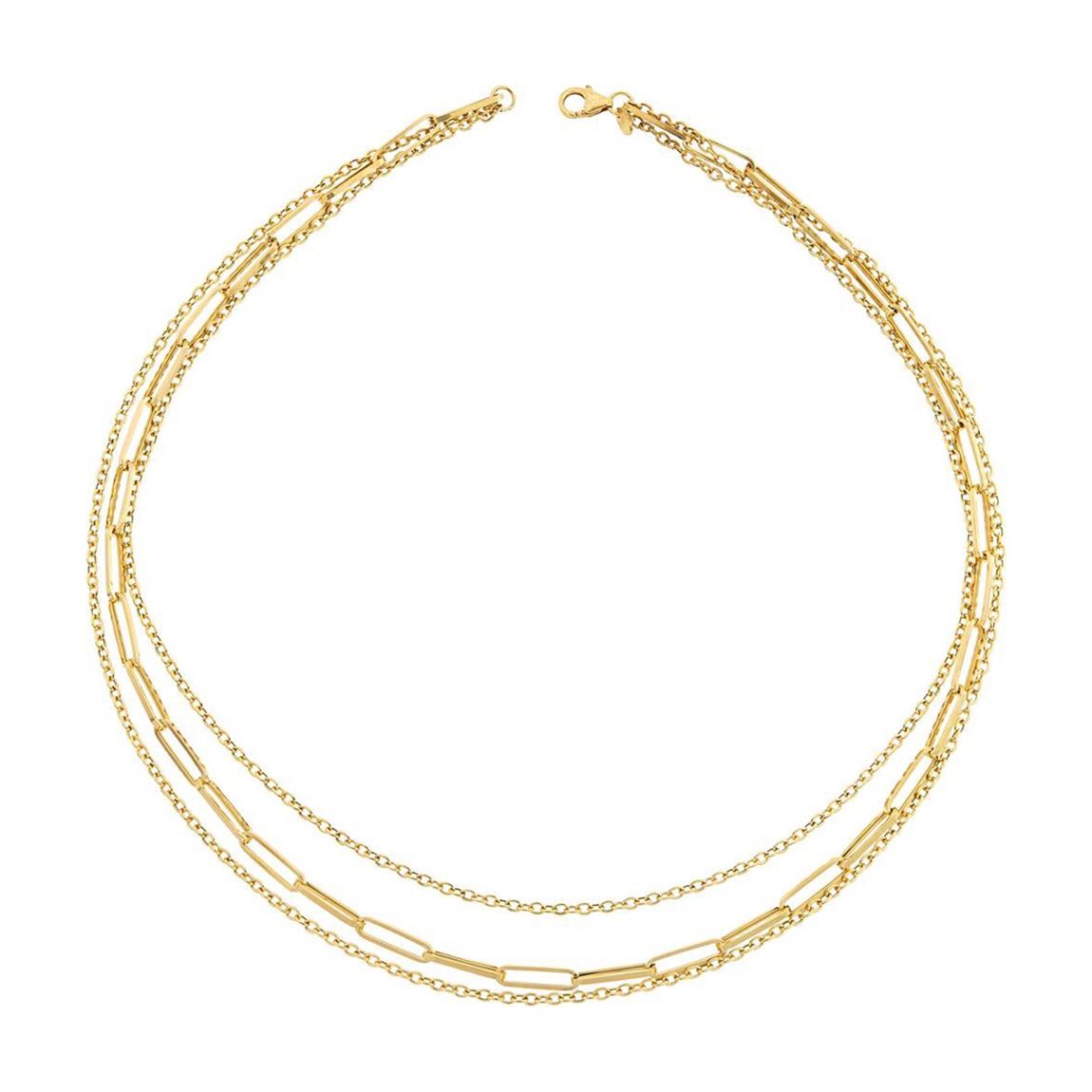 18K Gold Multi Link Layer Necklace main product photo