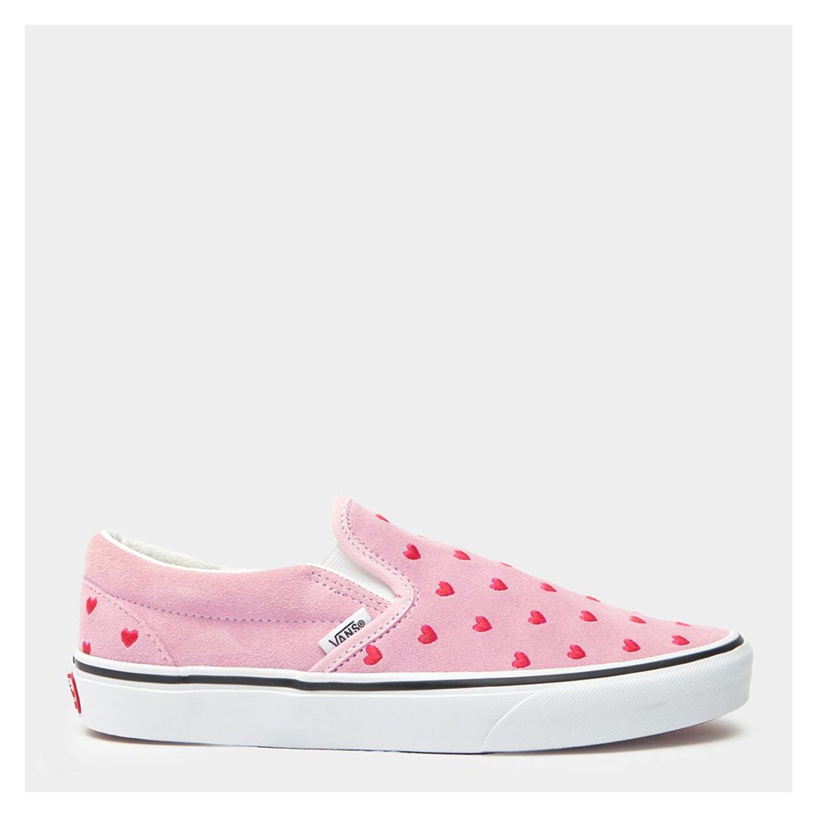 Women Pink/Red Hearts UA Classic Slip On Shoes main product photo