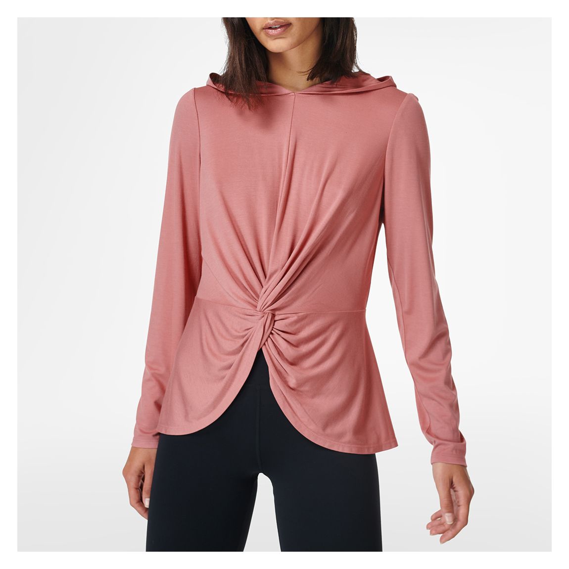 Pink Tori Hooded Top main product photo