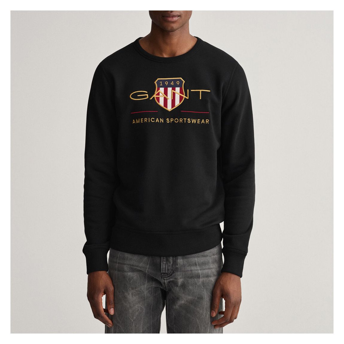 Black Shield Logo Cotton Blend Sweatshirt main product photo