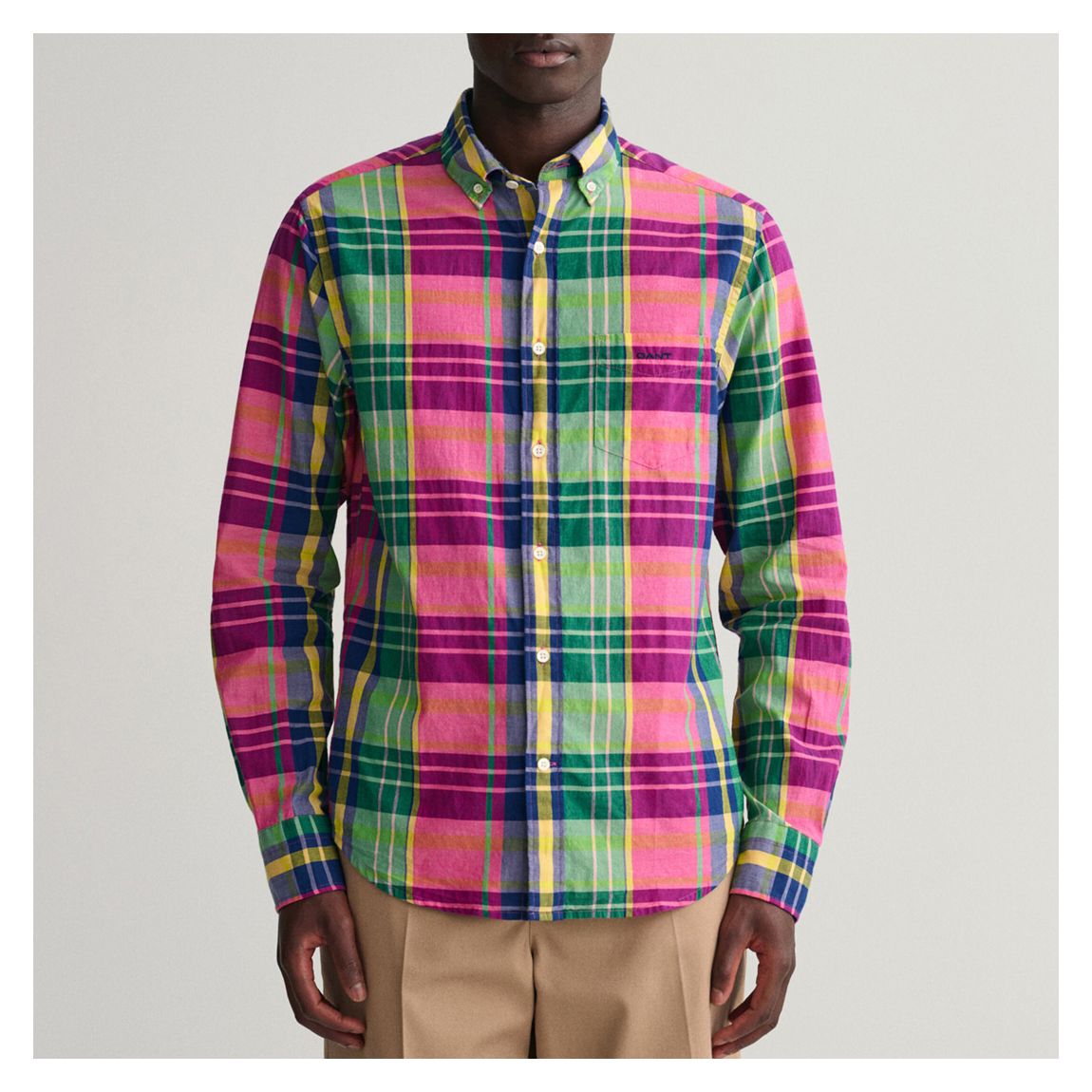 Multi Regular Check Cotton Shirt main product photo