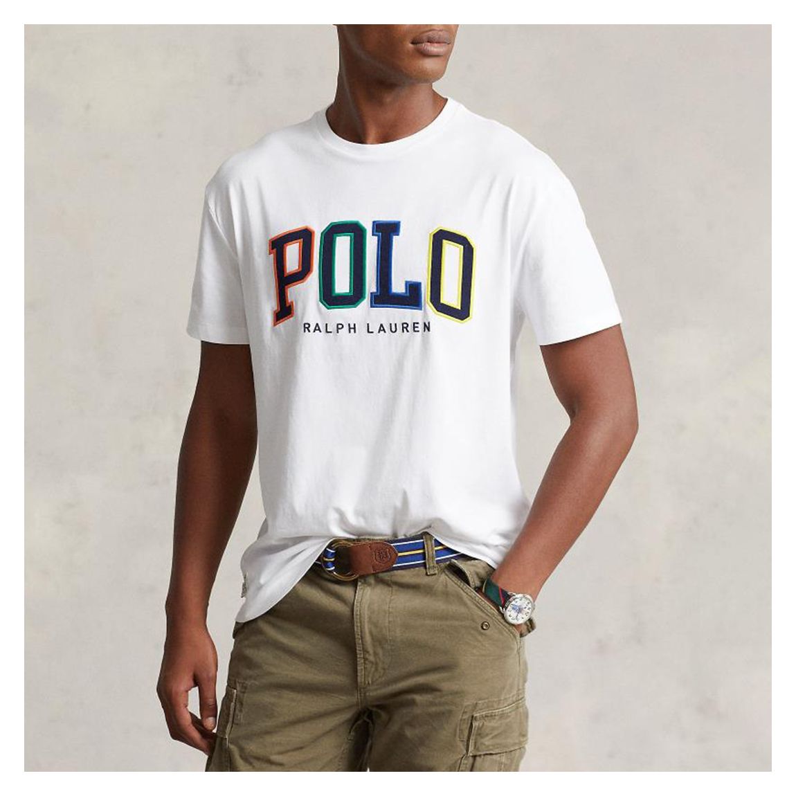 White Logo Cotton T-Shirt main product photo