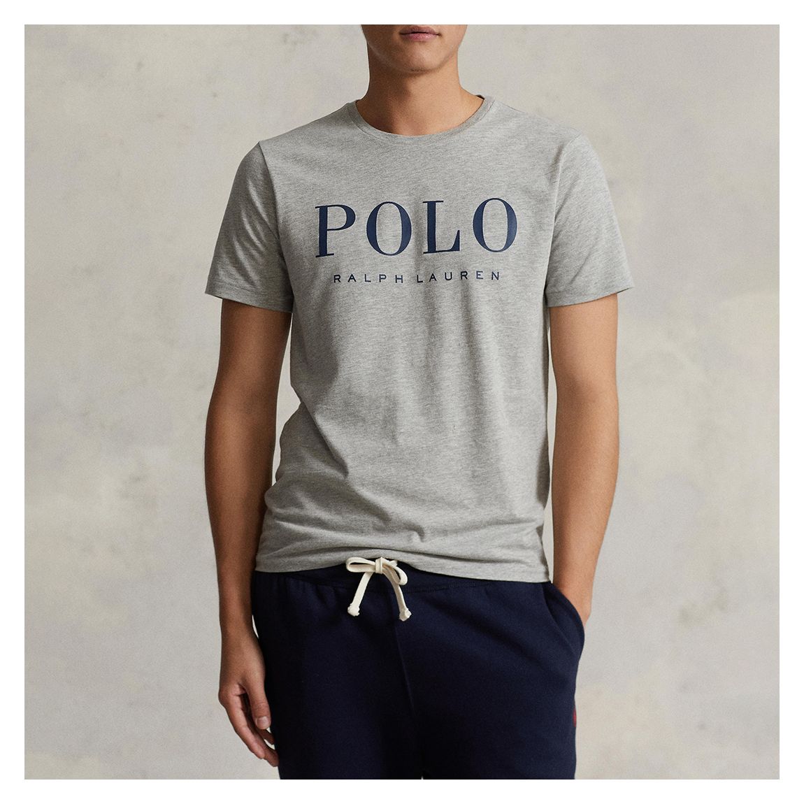 Grey Large Crest Cotton T-Shirt main product photo