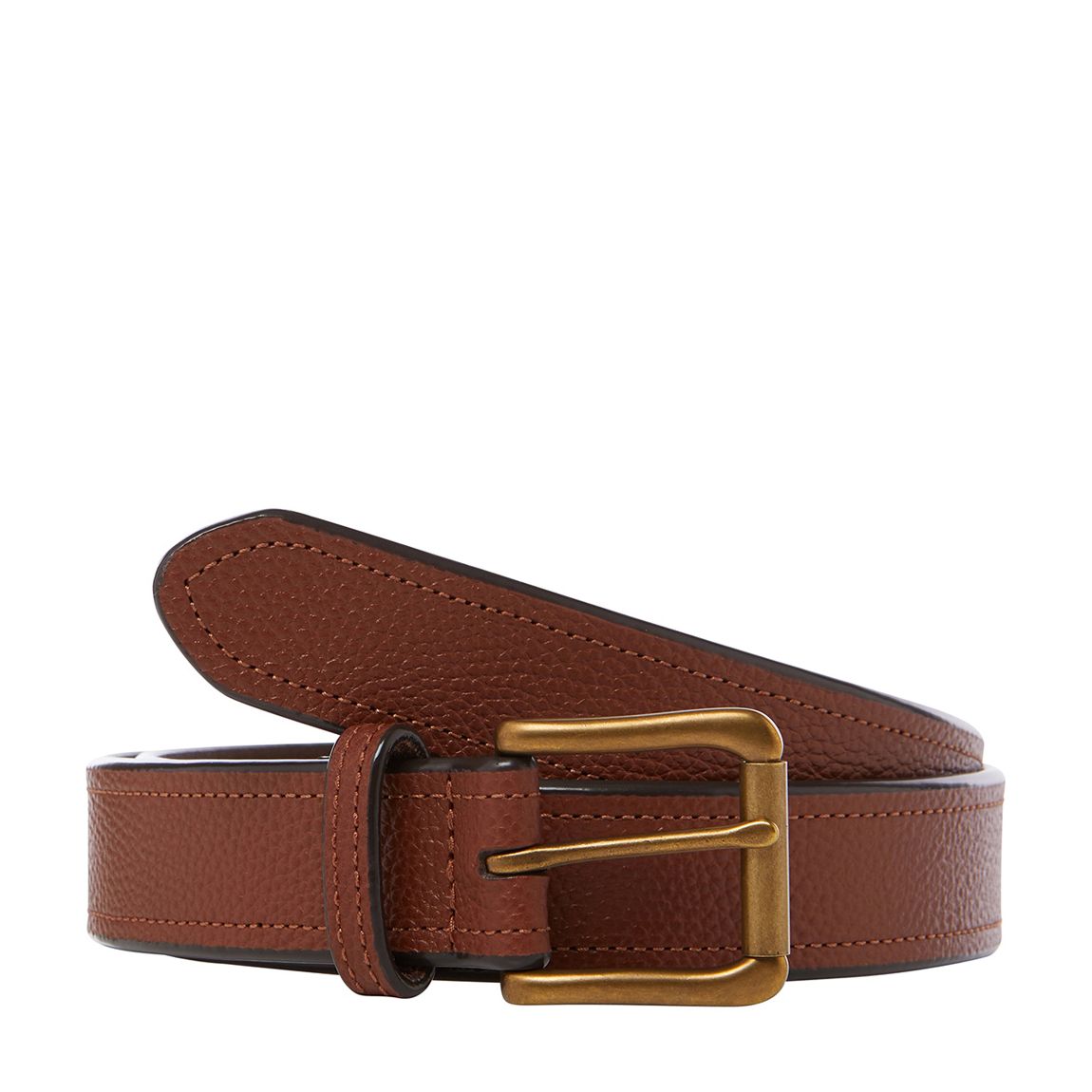 Brown Leather Buckle Belt main product photo