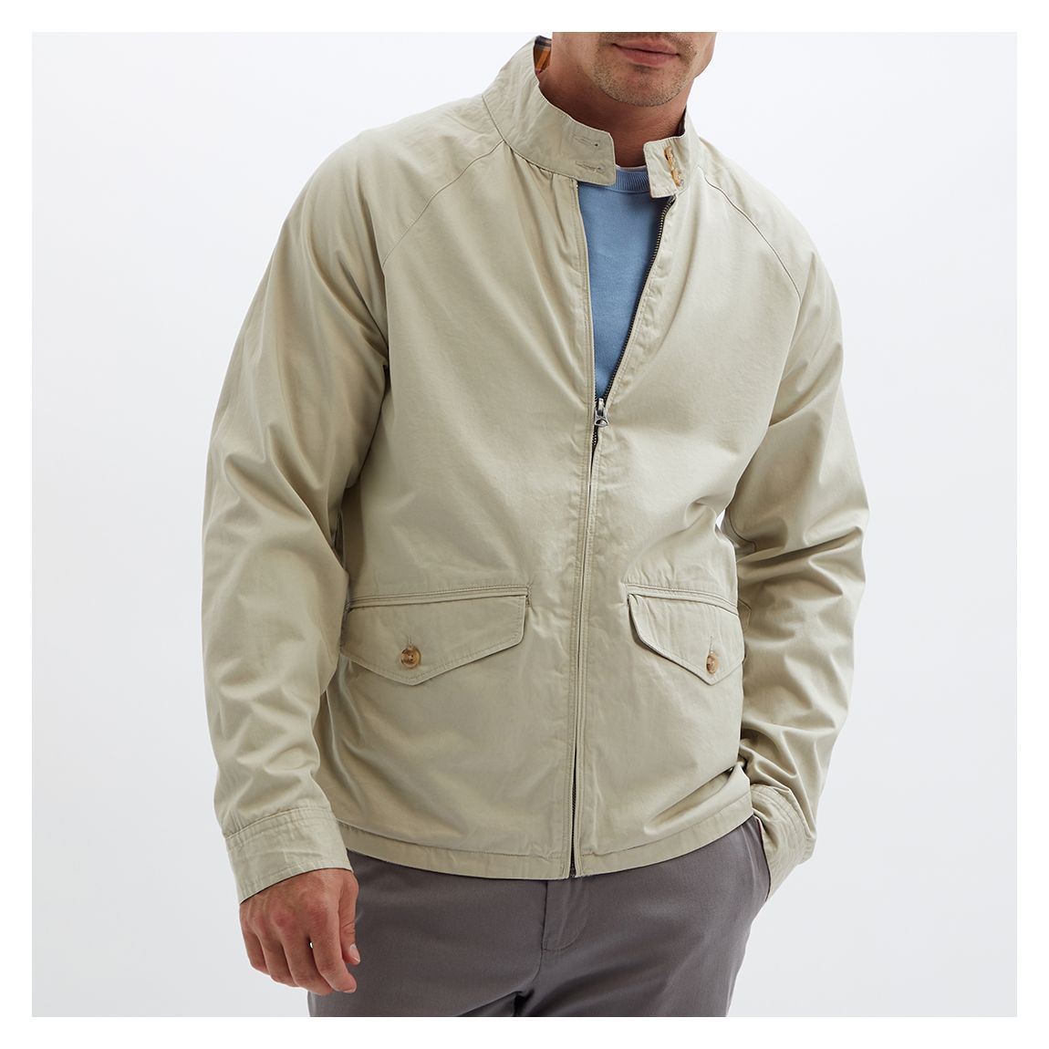 Beige Reversible Cotton Jacket main product photo