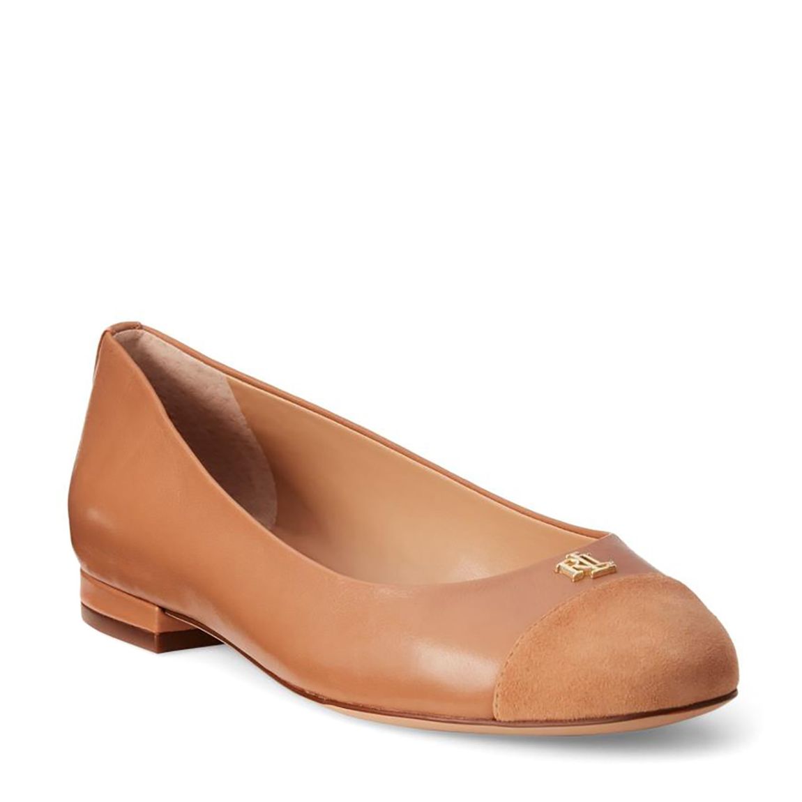 Tan Logo Leather Pumps main product photo