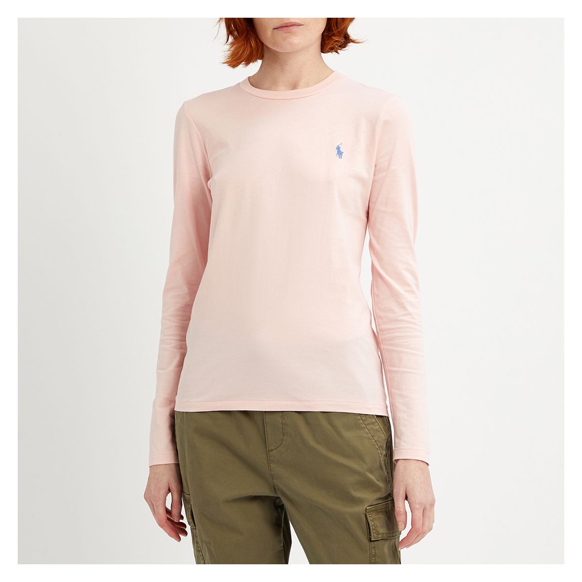 Pale Pink Logo Cotton Top main product photo