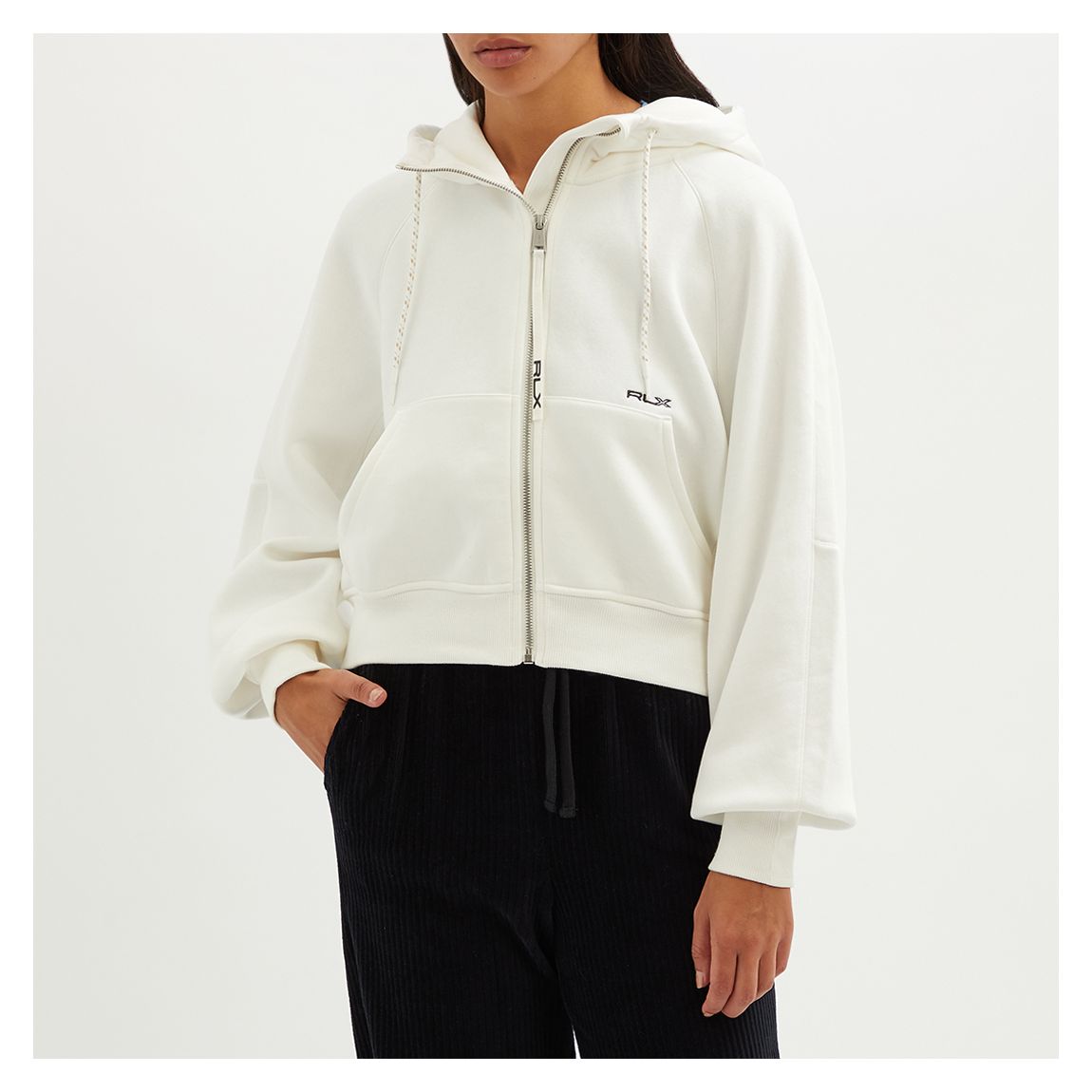 White Zip Hoodie main product photo