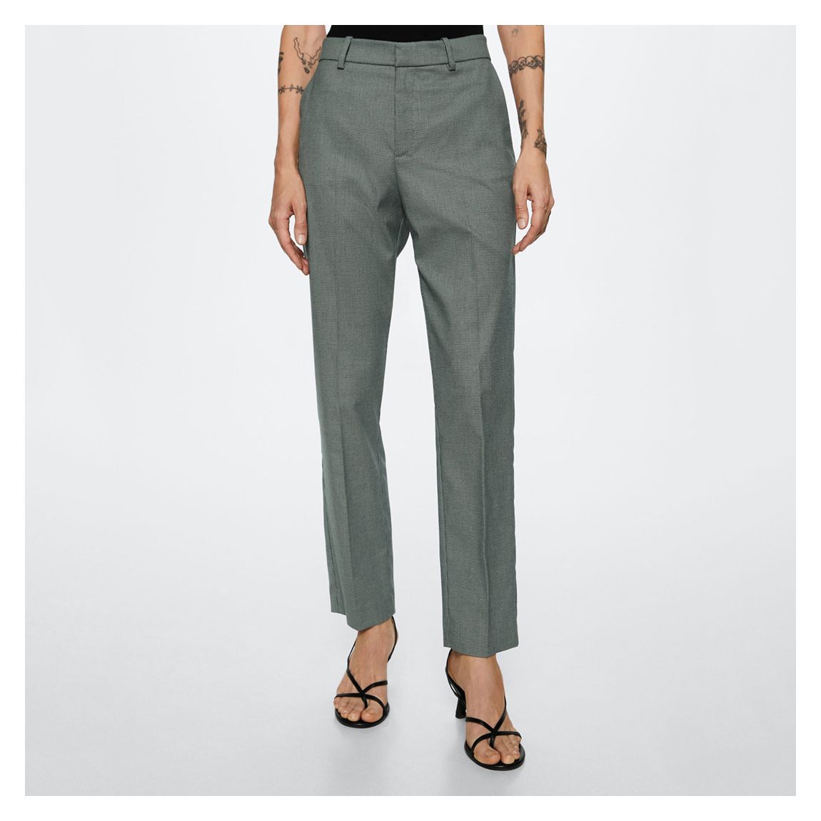 Green Straight Suit Trousers main product photo