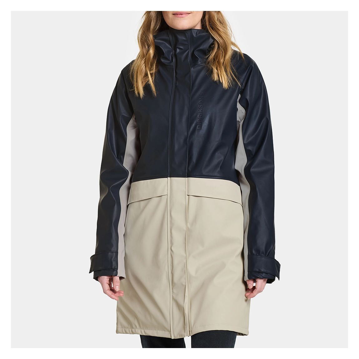 Navy/Beige Regina Parka Galon main product photo