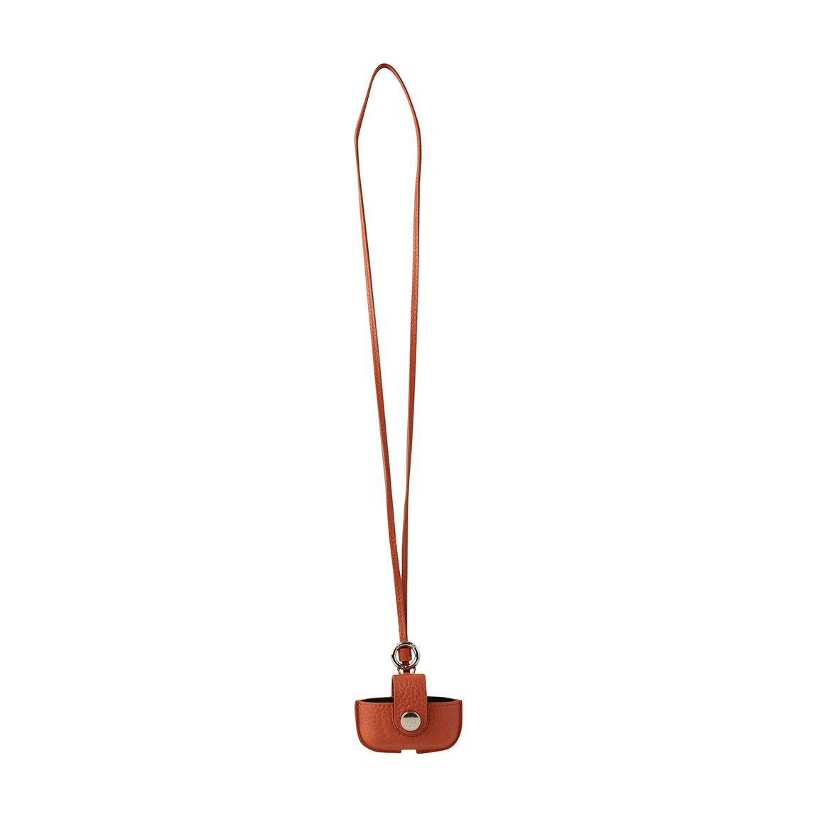 Rust Orange Heavy Grain Leather AirPod 2 Case main product photo