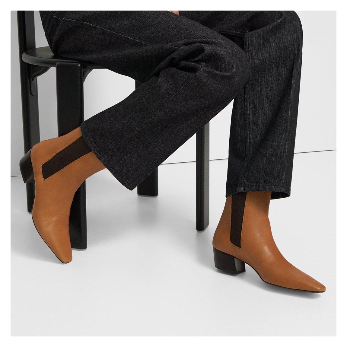 Brown Tailored Leather Chelsea Boots main product photo