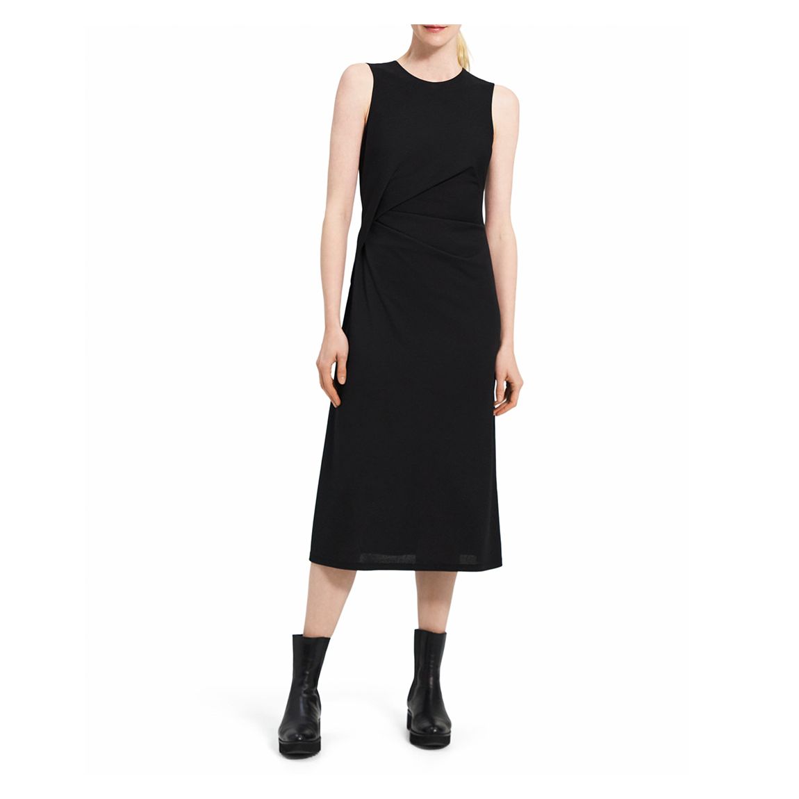 Navy Wrap Front Dress main product photo