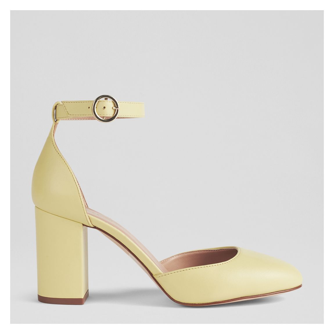 Yellow Simmi Ankle Strap Heeled Shoes main product photo