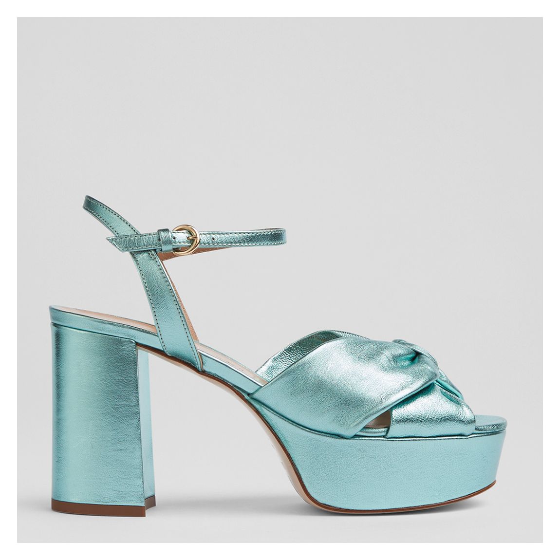 Blue Aniyah Platform Heeled Sandals main product photo