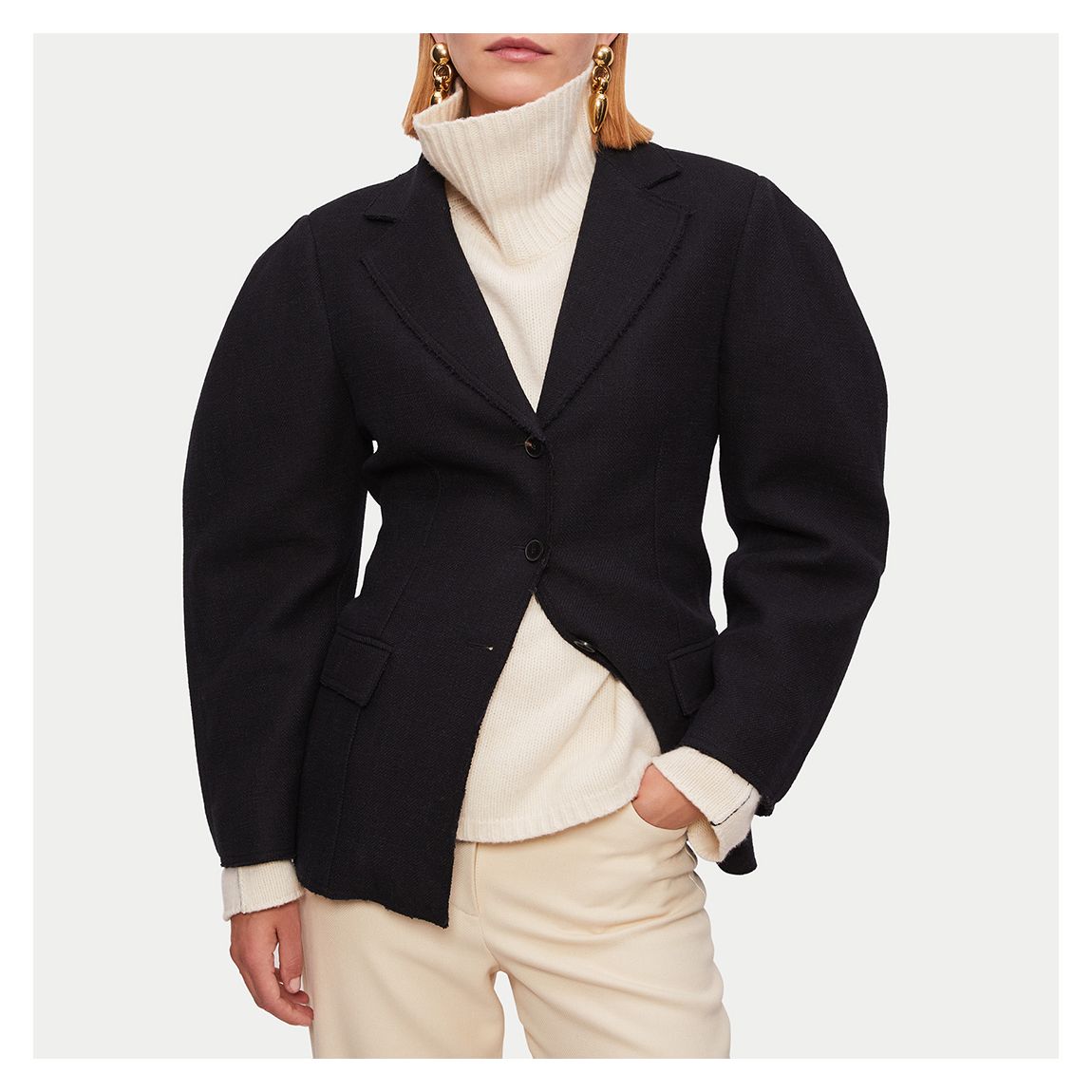 Black Collagerie Tailored Jacket main product photo