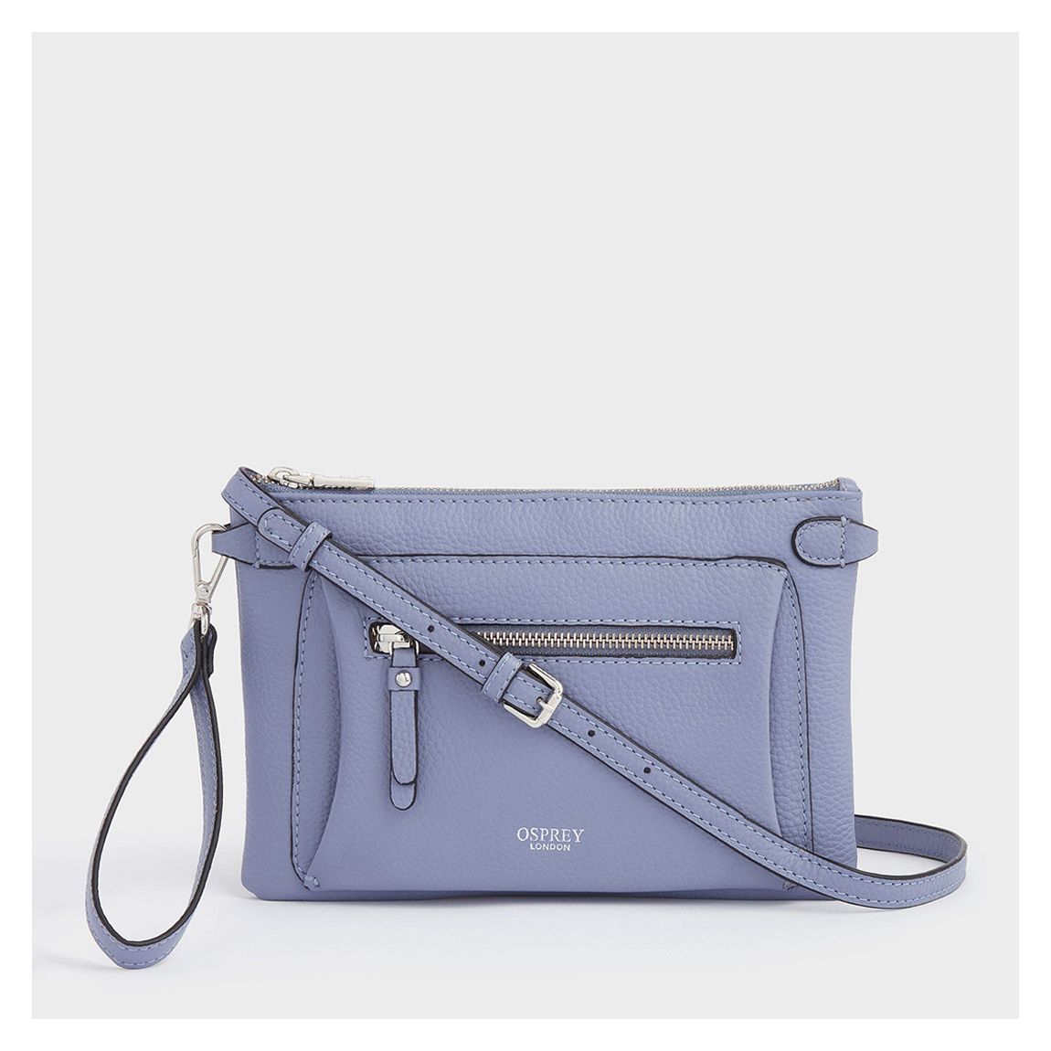 Hydrangea Ruby Leather Cross-Body Clutch main product photo