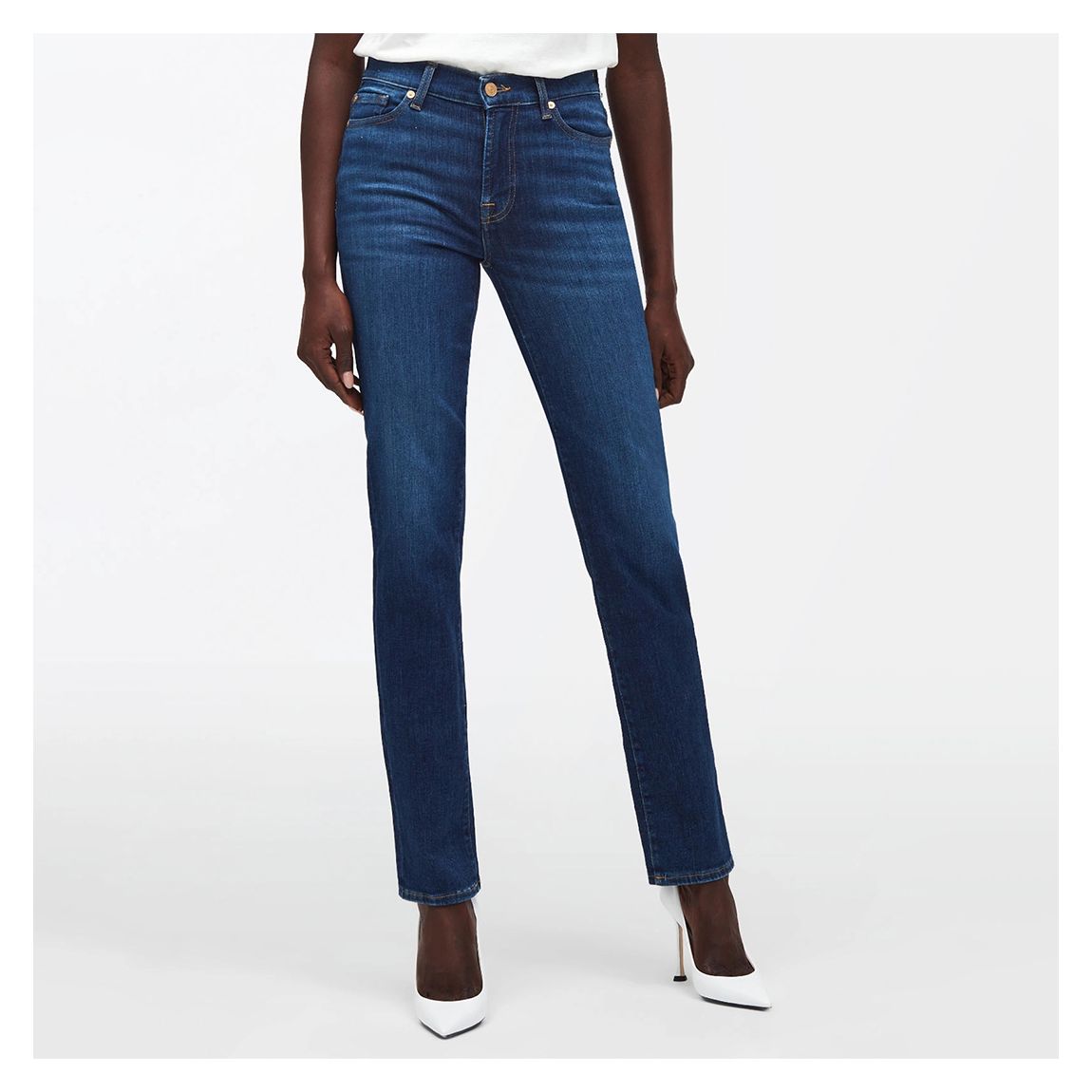 Dark Blue Straight Slim Jeans main product photo