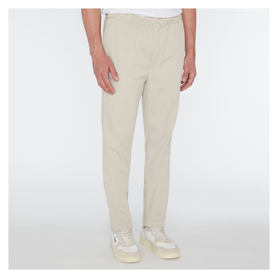 Beige Straight Cotton Blend Chinos main product photo
