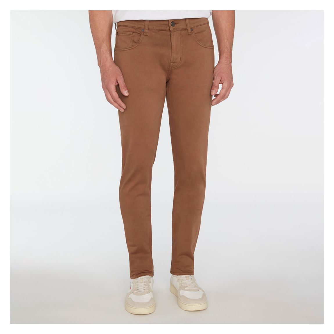 Brown Tapered Stretch Jeans main product photo
