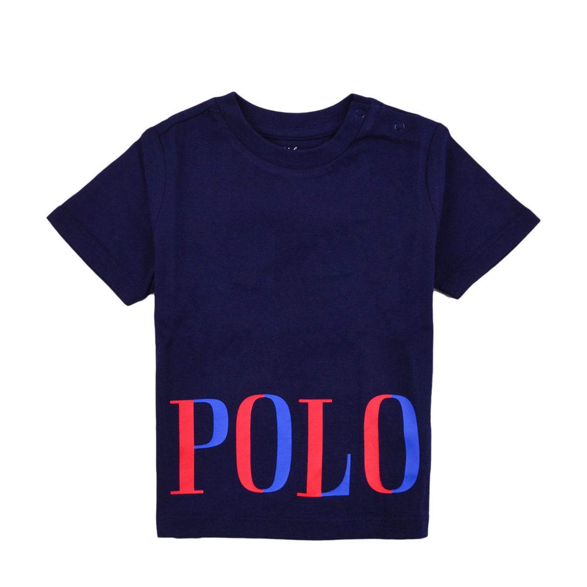 Baby Boy's Navy Polo Logo Cotton T-Shirt main product photo