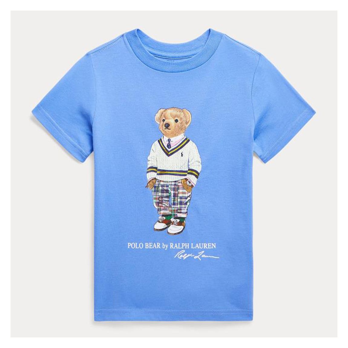 Younger Boy's Mid Blue Jersey Teddy Cotton T-Shirt main product photo