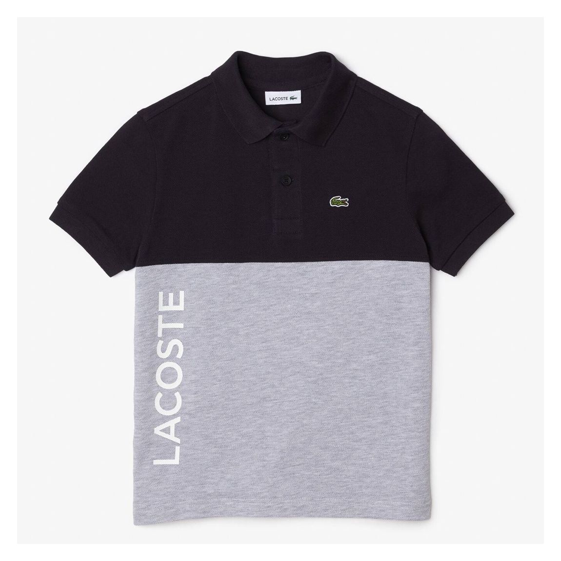 Teen's Black/Grey Logo Polo Shirt main product photo