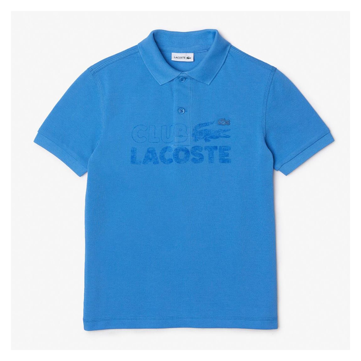 Baby Boy's Blue Club Lacoste Polo Shirt main product photo
