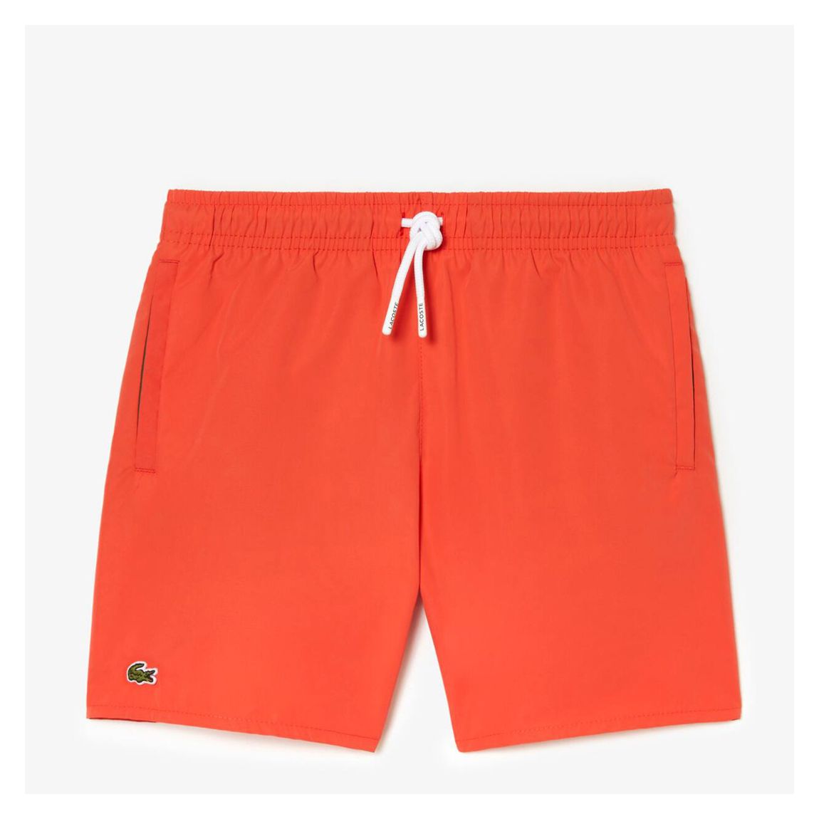 Teen Boy's Orange Logo Swim Shorts main product photo