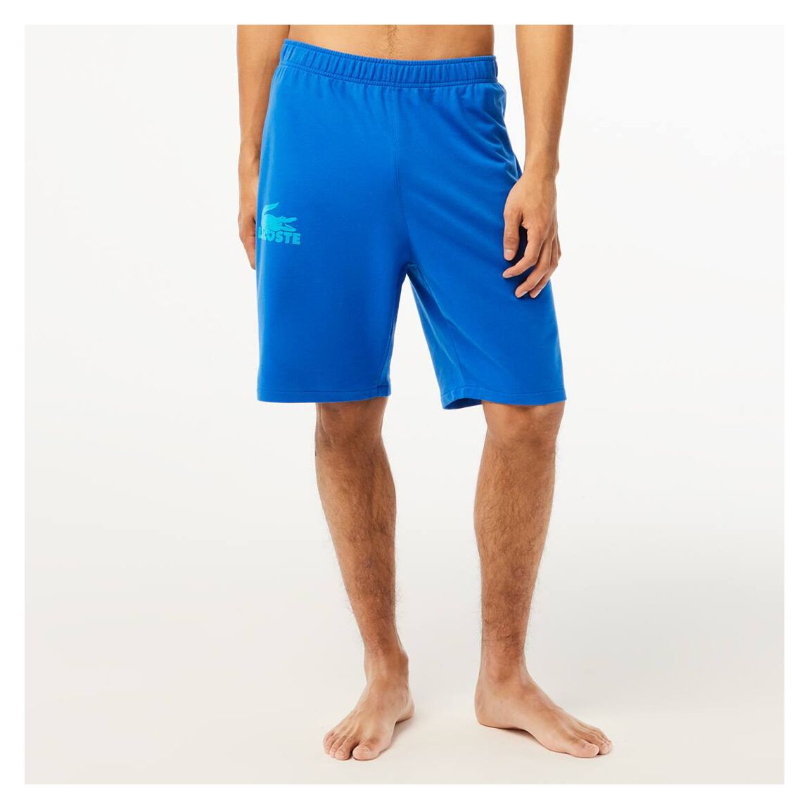 Blue Branded Knee Length Shorts main product photo