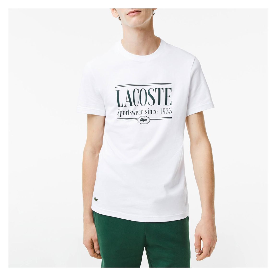 White Lacoste Sportswear T-Shirt main product photo