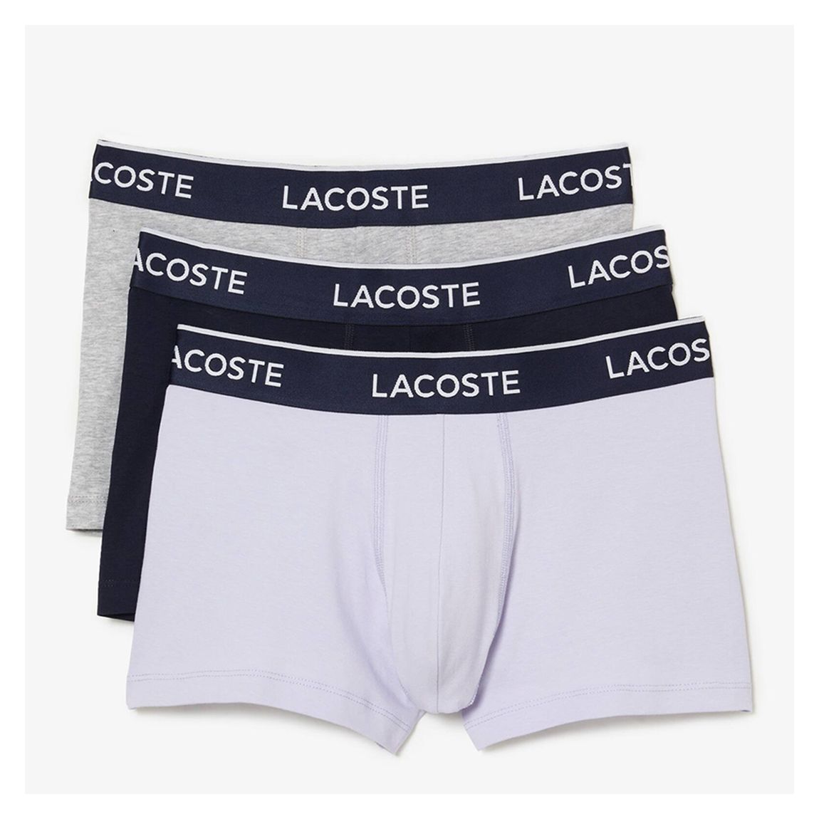 Grey/Black/White Branded 3 Pack Boxers main product photo