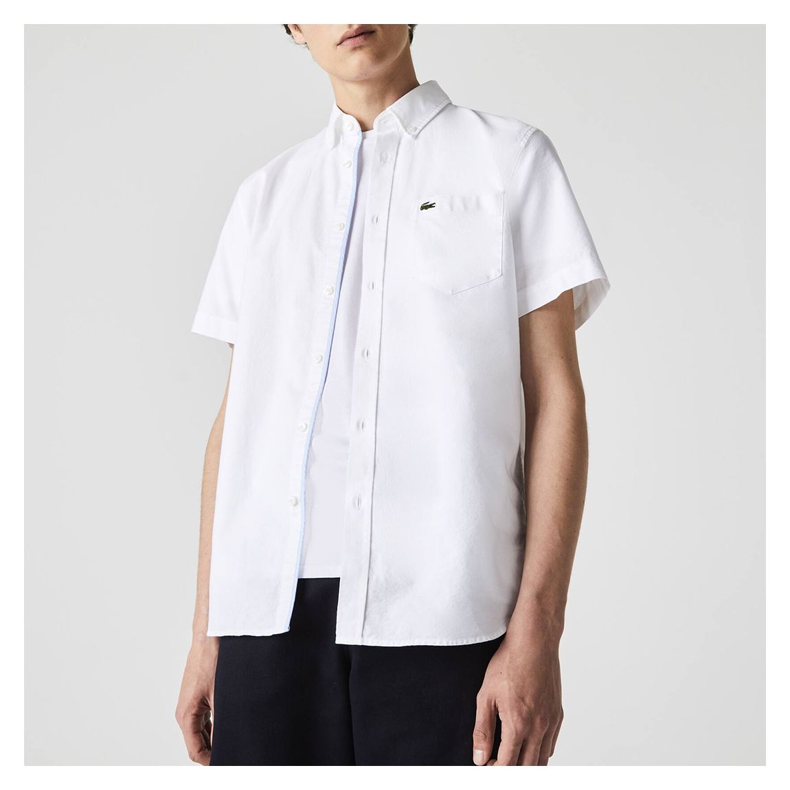 White Short Sleeve Pocket Shirt main product photo