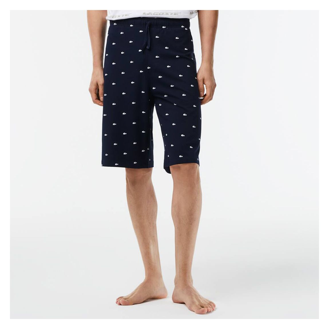 Navy/White Crocodile Print Shorts main product photo