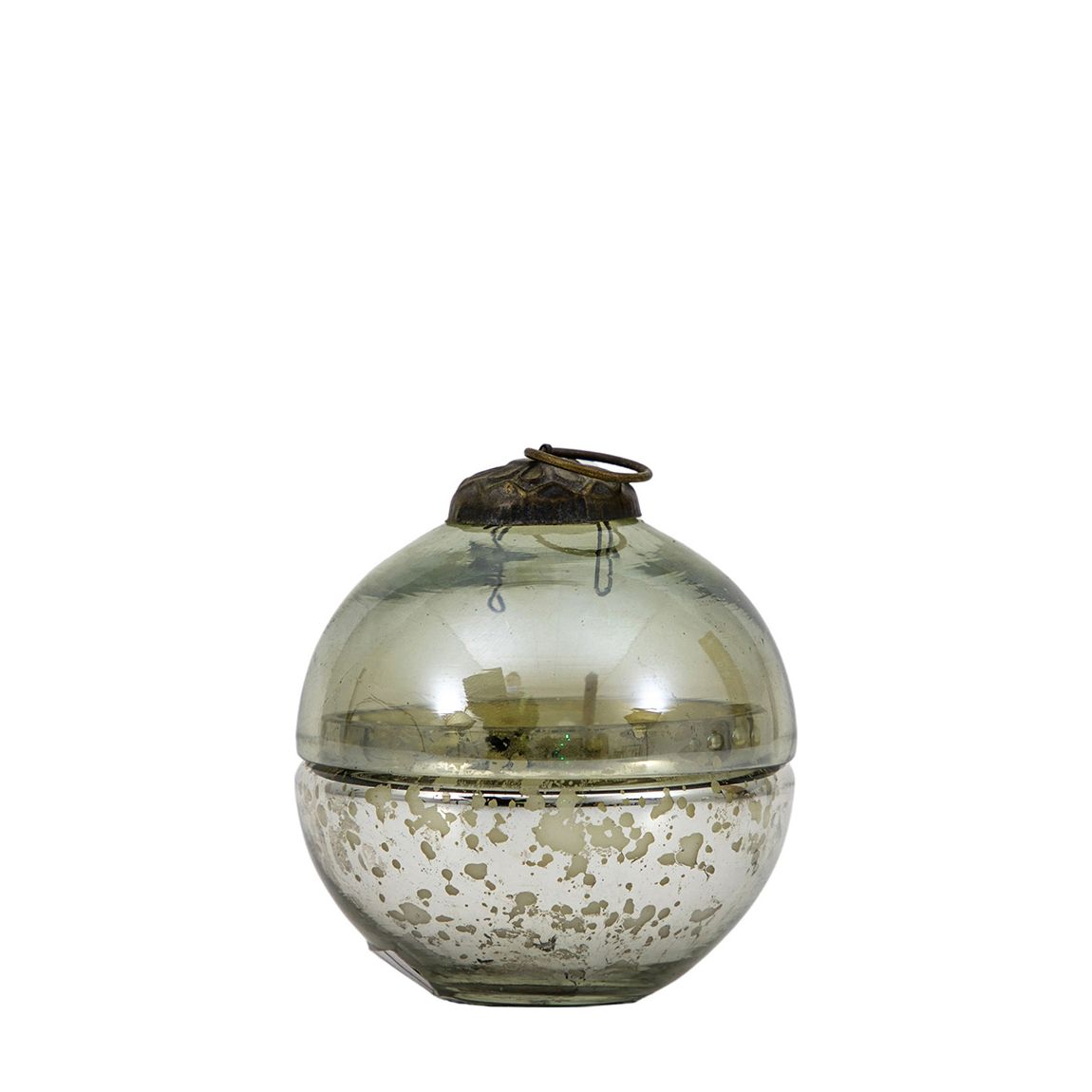 Set of 2 Bauble Votive, Green Lustre main product photo
