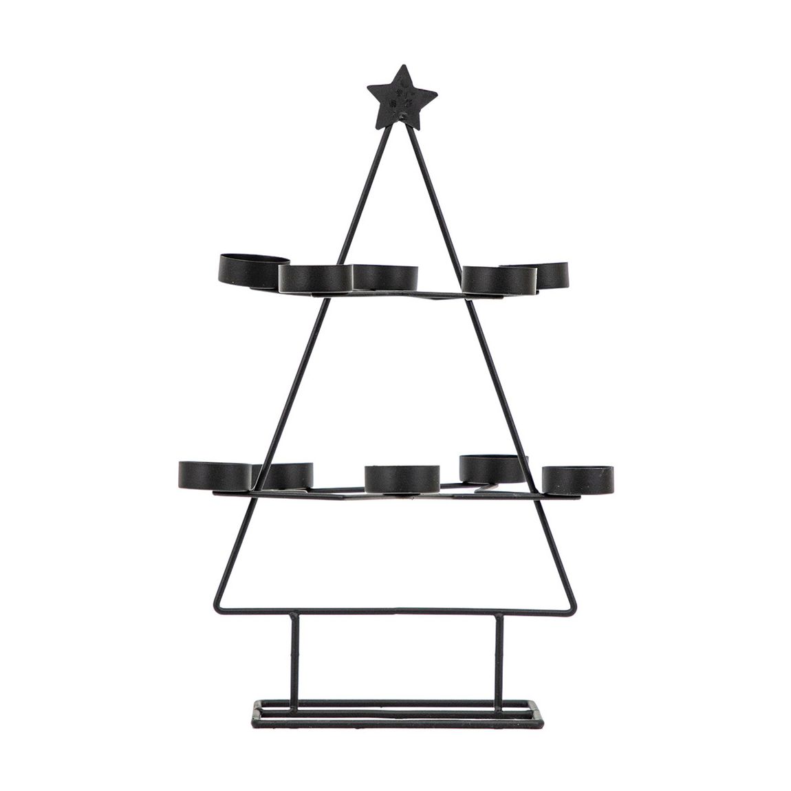 Christmas Tree Tealight Holder, Black main product photo