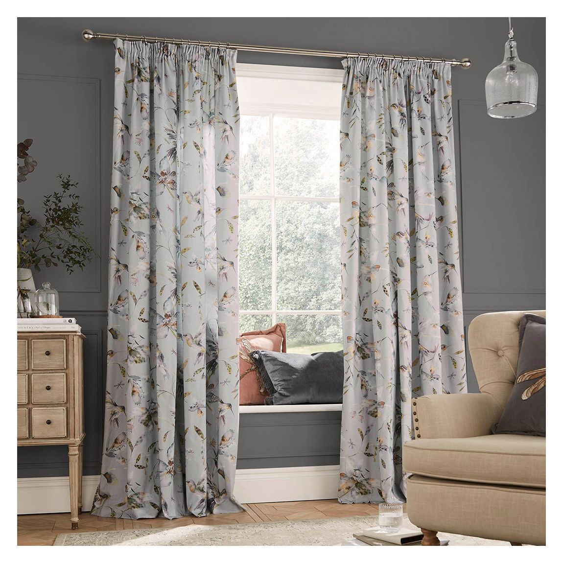 Tafuna 167x182cm Headertape Ready Made Curtains, Dawn main product photo