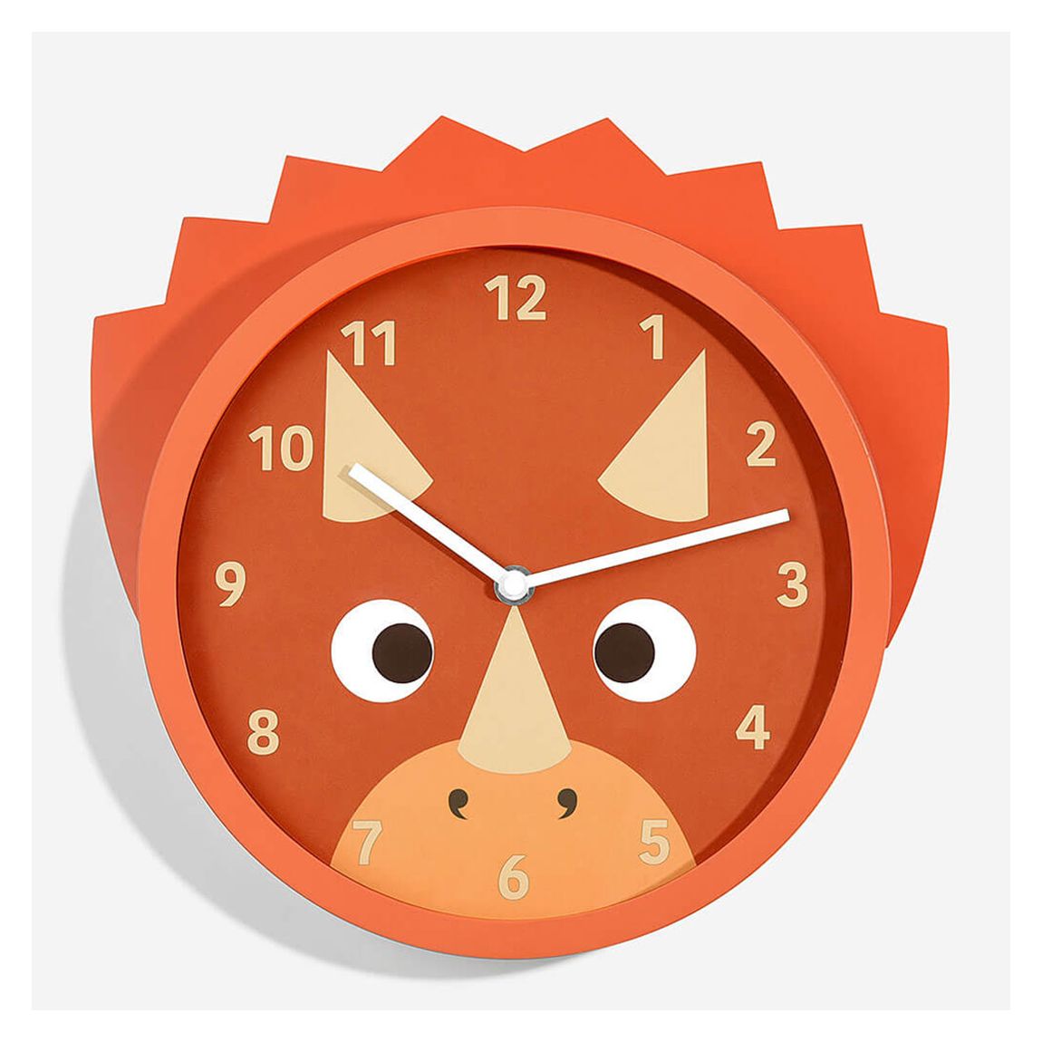 Red Triceratops Clock main product photo
